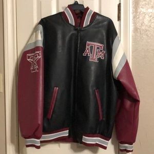 texas a&m leather jacket